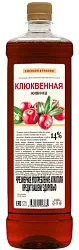 Плодовая алкогольная продукция ЖИВИНКА Клюквенная красная п/сл 14% 0.9л