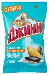 Семечки ДЖИНН жареные с морской солью 140г
