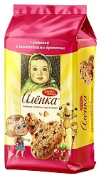 Печенье АЛЕНКА клюква шоколадные дропсы 140г